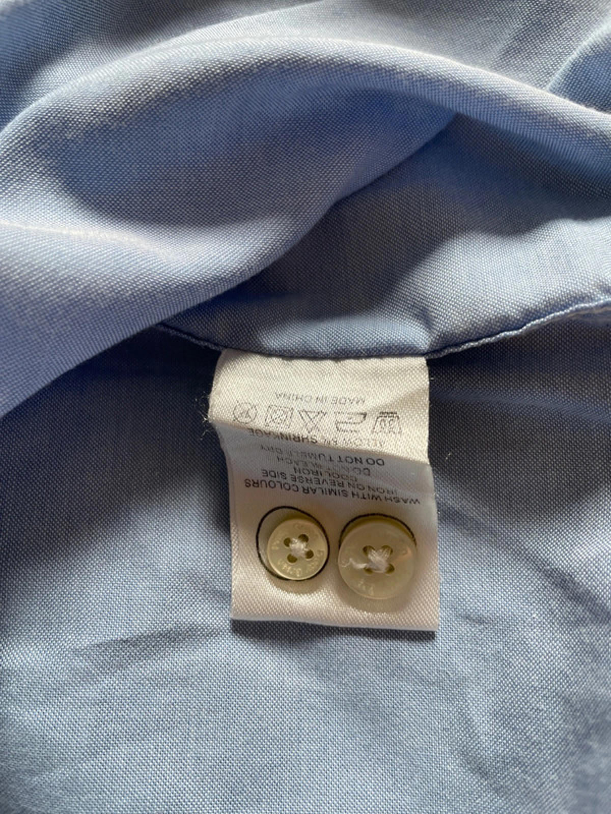 Men’s Pretty Green Oxford Chambray Shirt - Medium - 1759