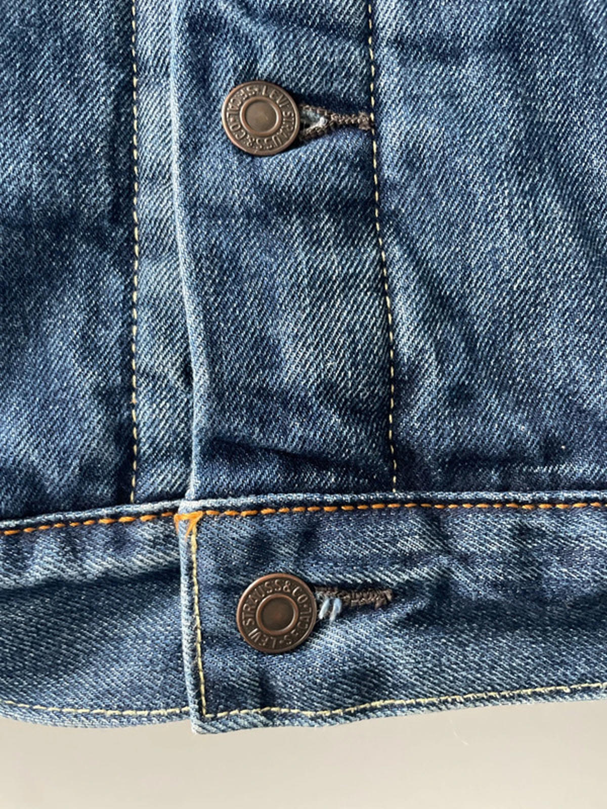 Womens Levi's Denim Trucker Jacket Coat With Borg Lining In Blue - Medium - 2312