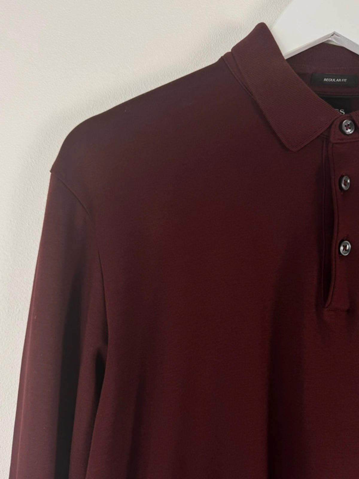 Men’s Hugo Boss Regular Fit Sift Touch long Sleeve Polo Shirt - Medium -1443