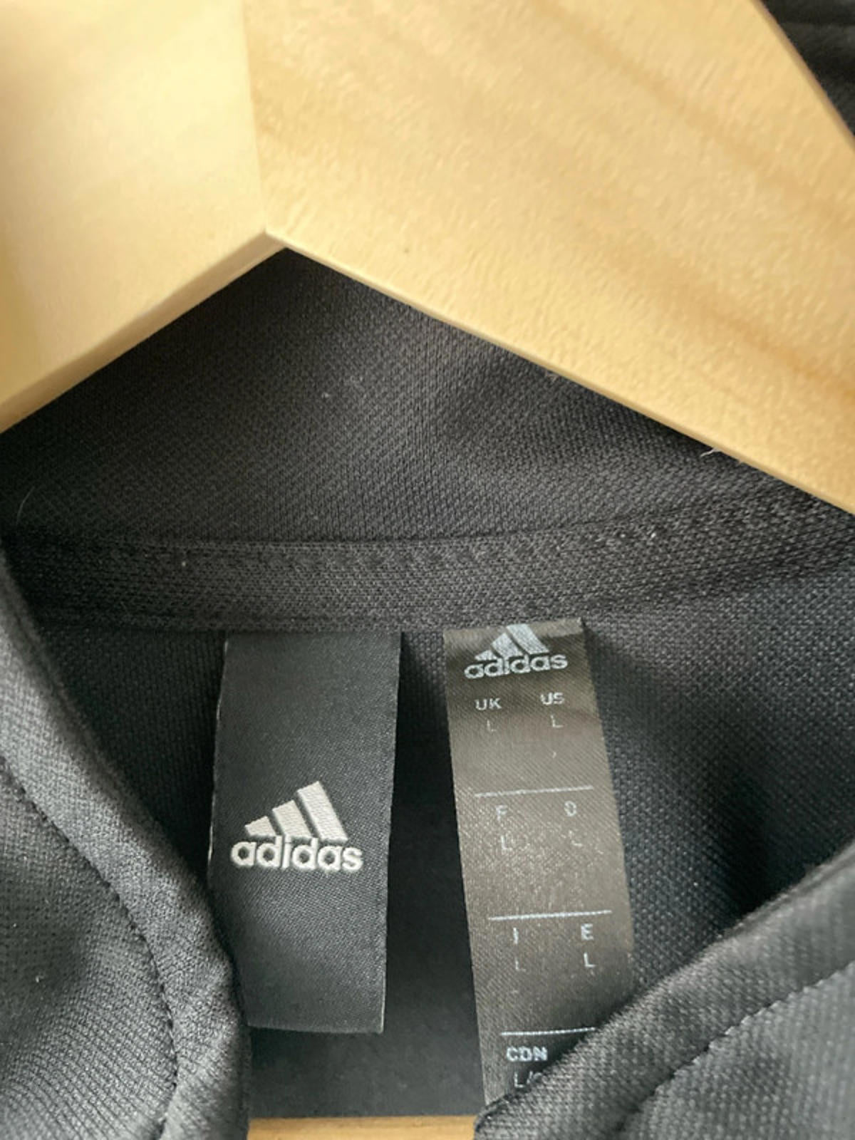 Men’s Adidas Full Zip Track Jacket Top In Black - Large - 2318