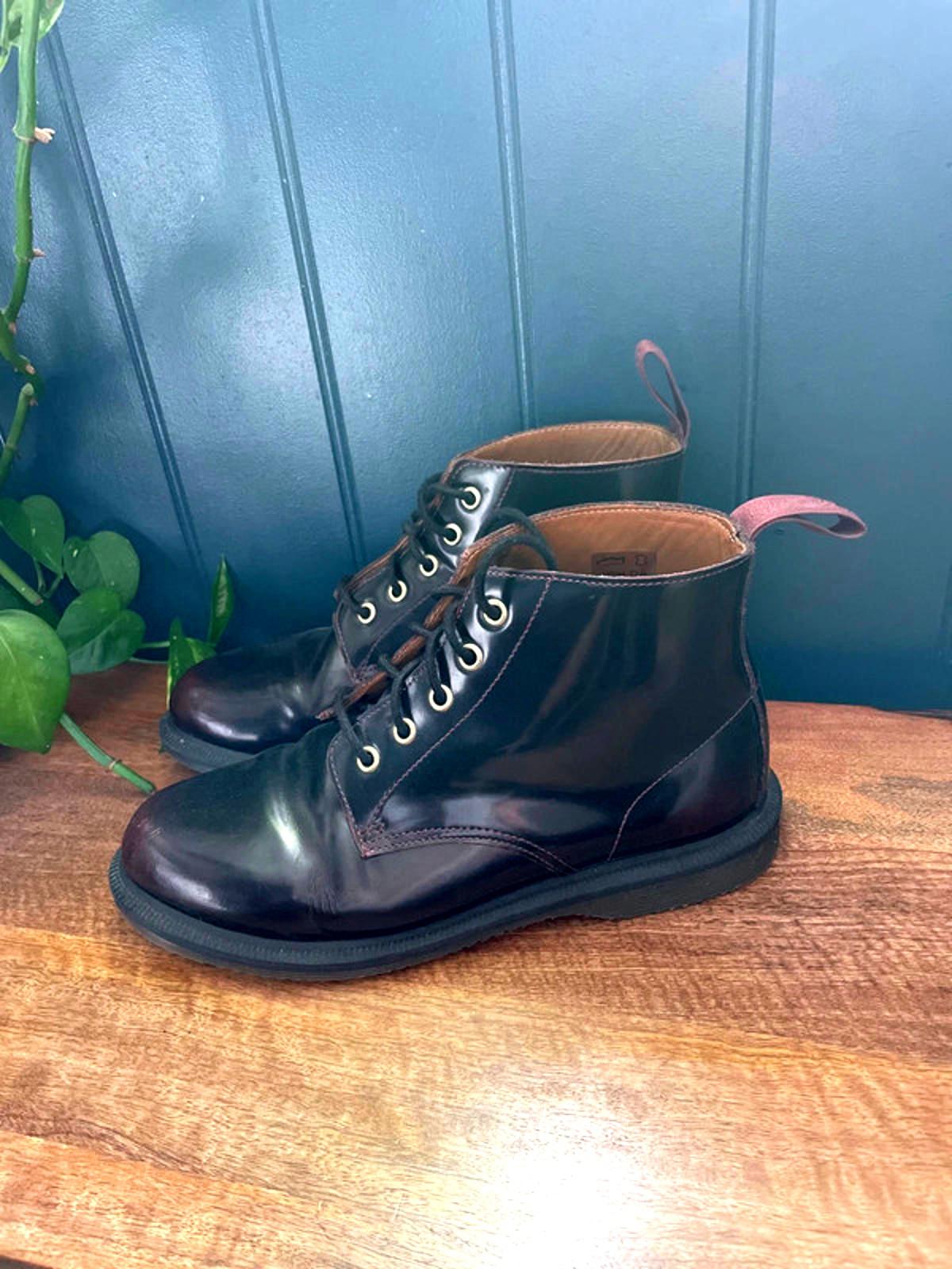 Women’s Dr Martens Emmeline Ankle Lace Up Boots in Cherry Red - UK6 - 2164