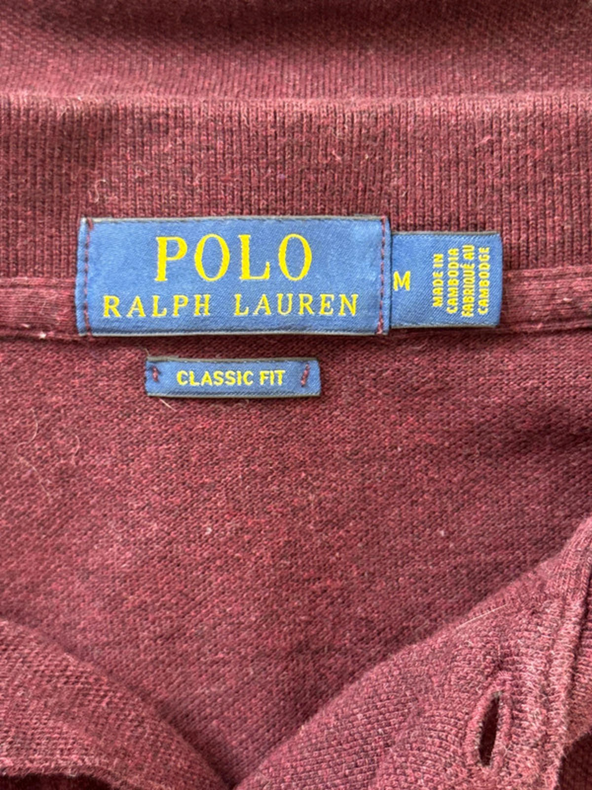 Men’s Ralph Lauren Classic Fit Polo Top - Medium - 1356