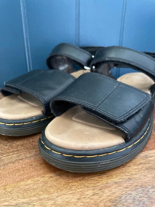 Women’s Dr Martens Romi Y Leather Straps Sandals in Black - UK5 - 3044