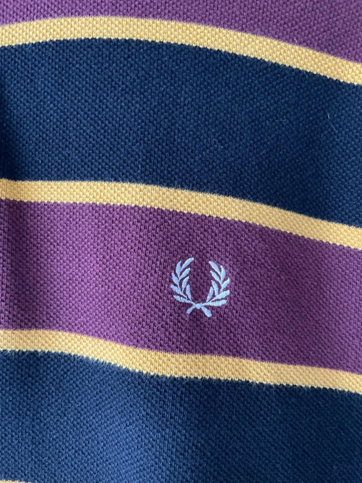 Men’s Fred Perry Long Sleeve Rugby Polo Top - Medium - 1991