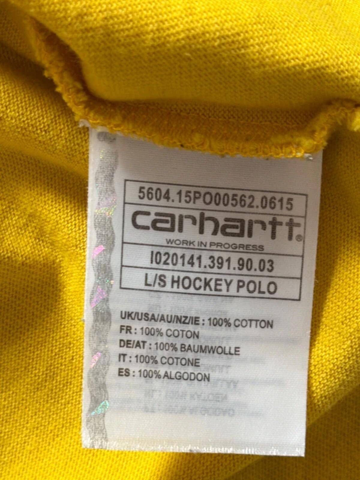 Men’s Carhartt Stripped Long Sleeve Rugby Polo Top - Medium - 3314