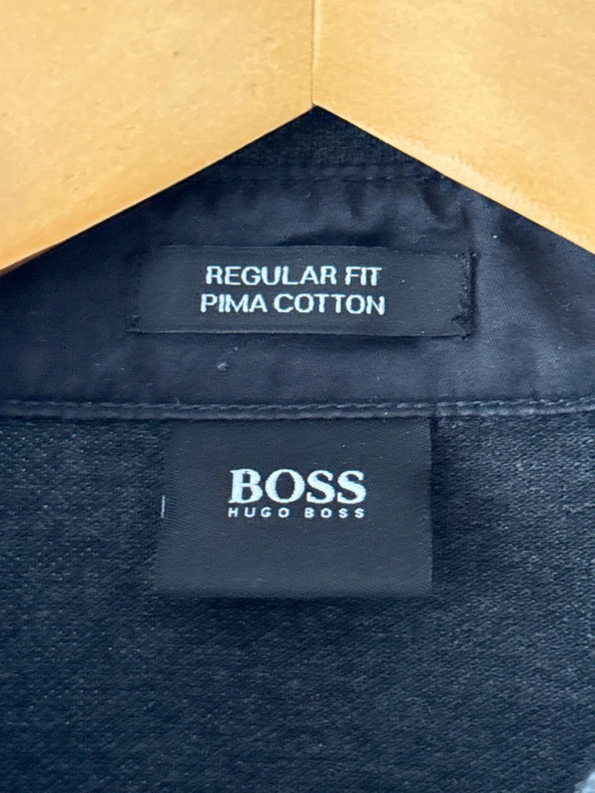 Men’s Hugo Boss Premium Pima Cotton Long Sleeve Polo Top - Medium - 0325