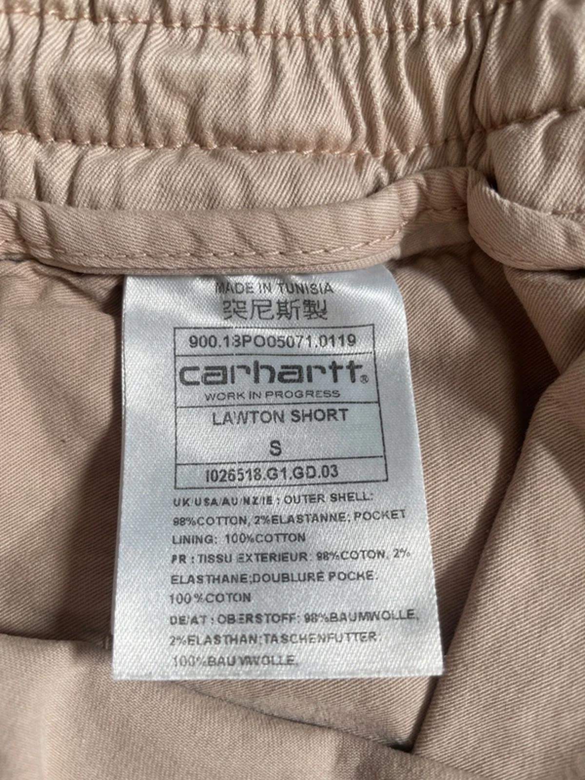 Women’s Carhartt Lawton Relaxed Fit Elasticated Waist Shorts In Beige - W26/L7.5 - 3184