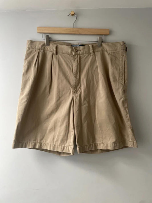 Men’s Ralph Lauren Tyler Front Pleated Shorts in Beige - W38/L9 - 3182