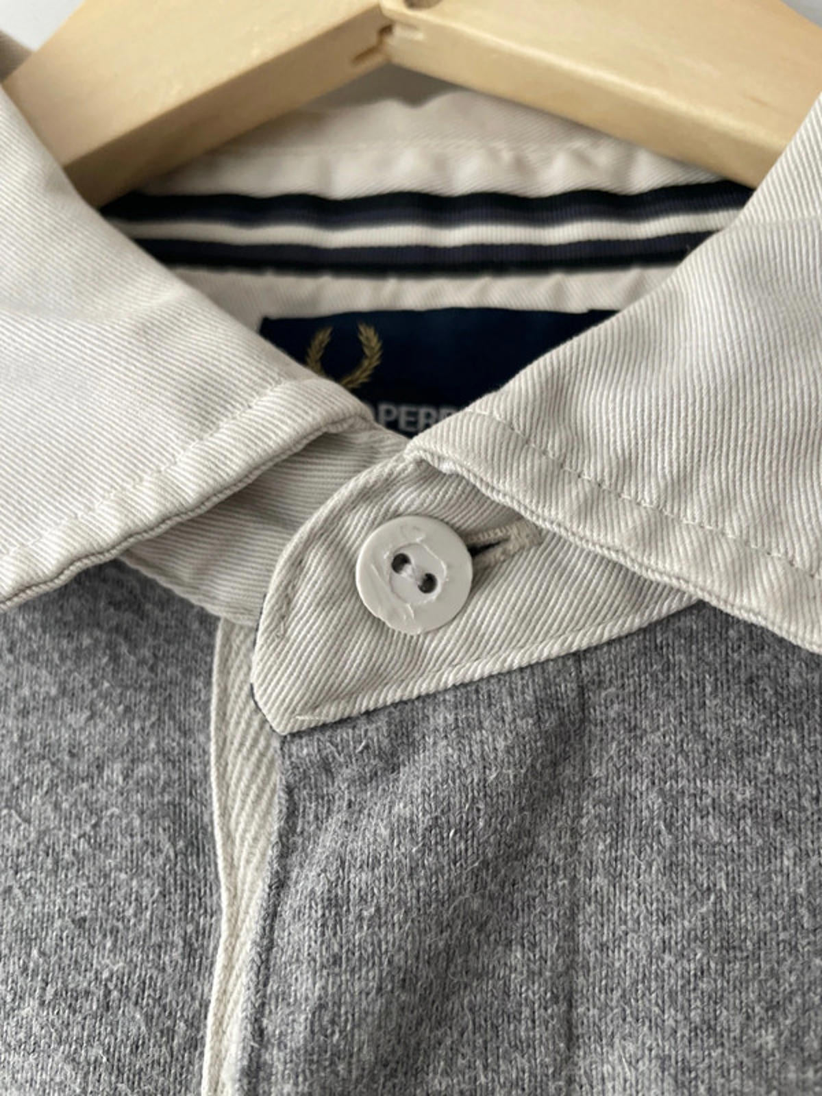 Men’s Fred Perry Long Sleeve Rugby Polo Top - Medium - 1999