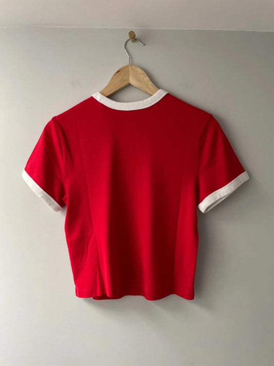 Women’s Levi’s Short Sleeve Slim Fit Mini Ringer T-shirt - Large - 1885