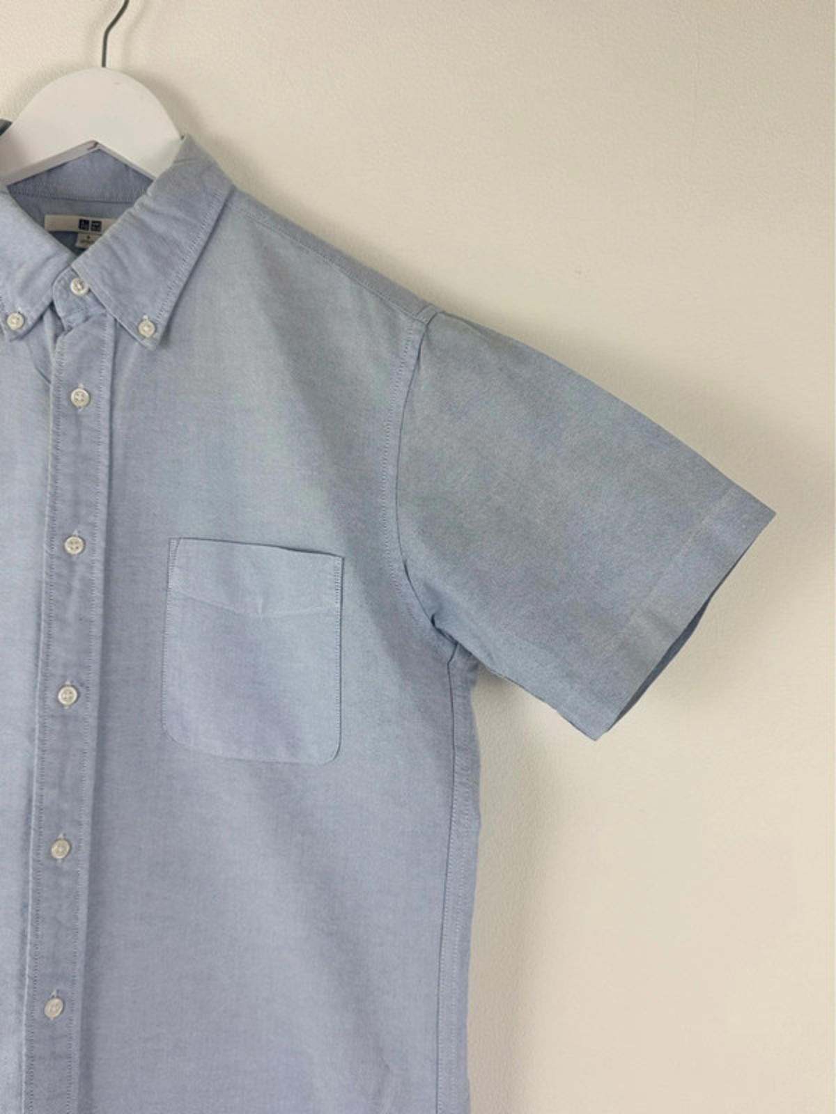Men’s Uniqlo Oxford Short Sleeved Shirt - Small -1416