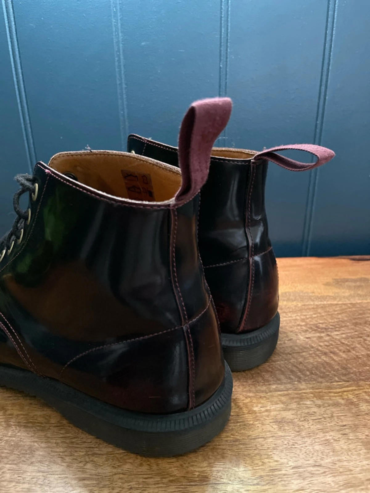 Women’s Dr Martens Arcadia Leather Lace Up Boots In Cherry Red - UK6 - 2156