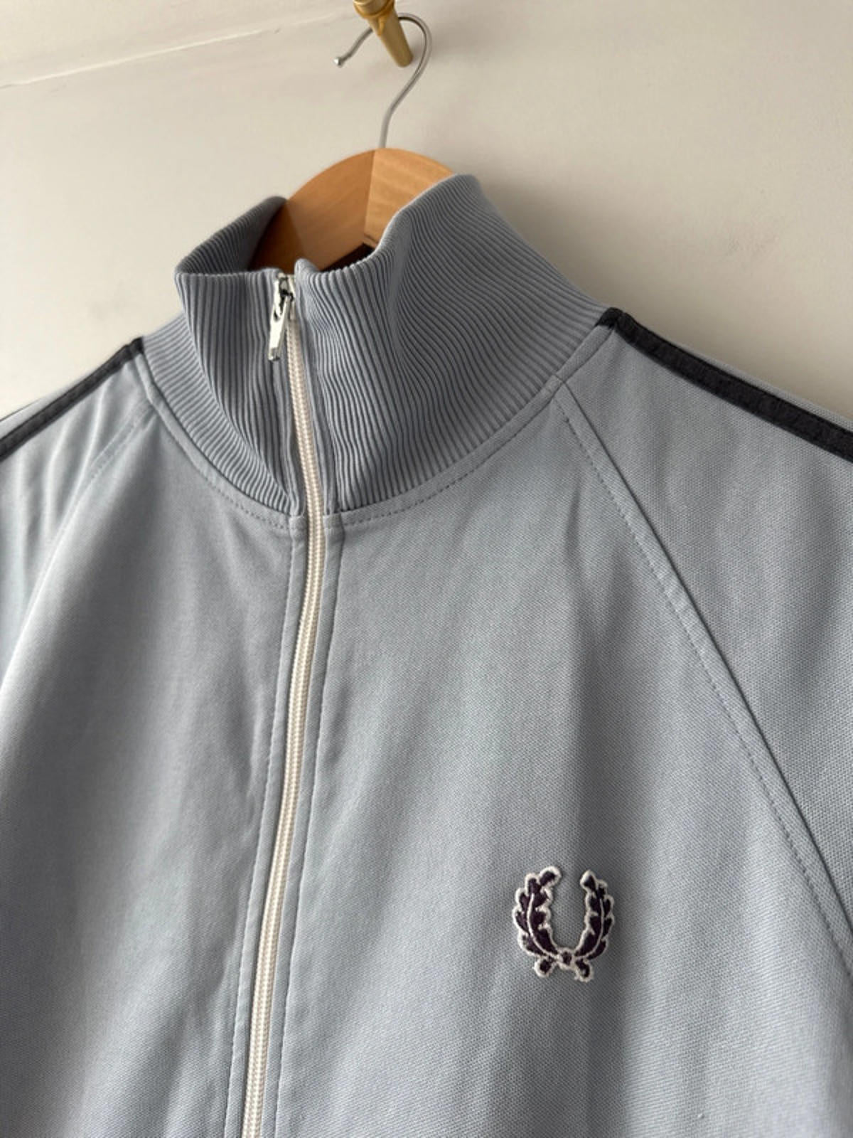 Men’s Fred Perry Retro Zip Through Track Jacket Top - Medium - 1972
