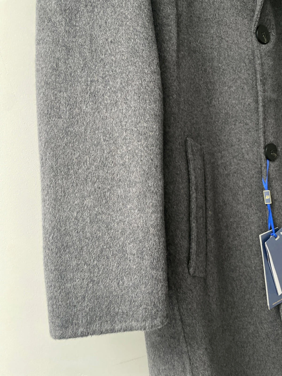 Women’s Lansboter 100% Wool Military Overcoat In Grey - Uk10 - 2389