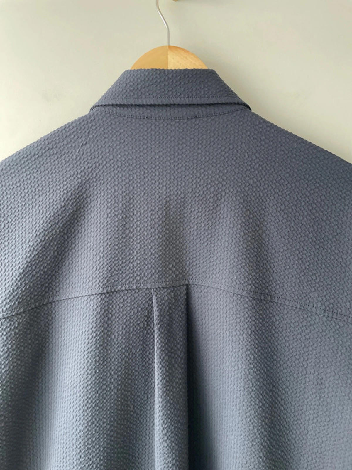 Men’s Asos Design Smart Button Through Seersucker Jacket in Navy - Medium - 1573