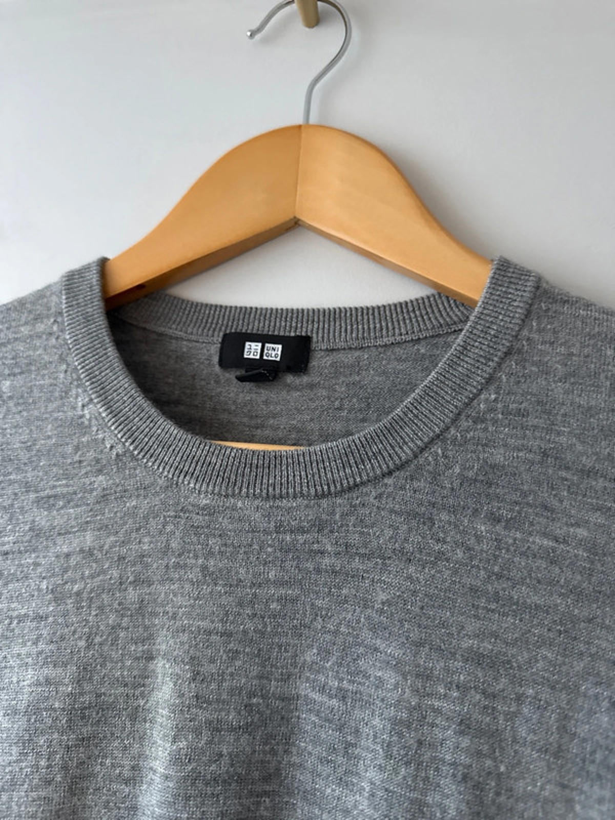 Men’s Uniqlo Premium Merino Wool Crew Neck Jumper - Large - 0716