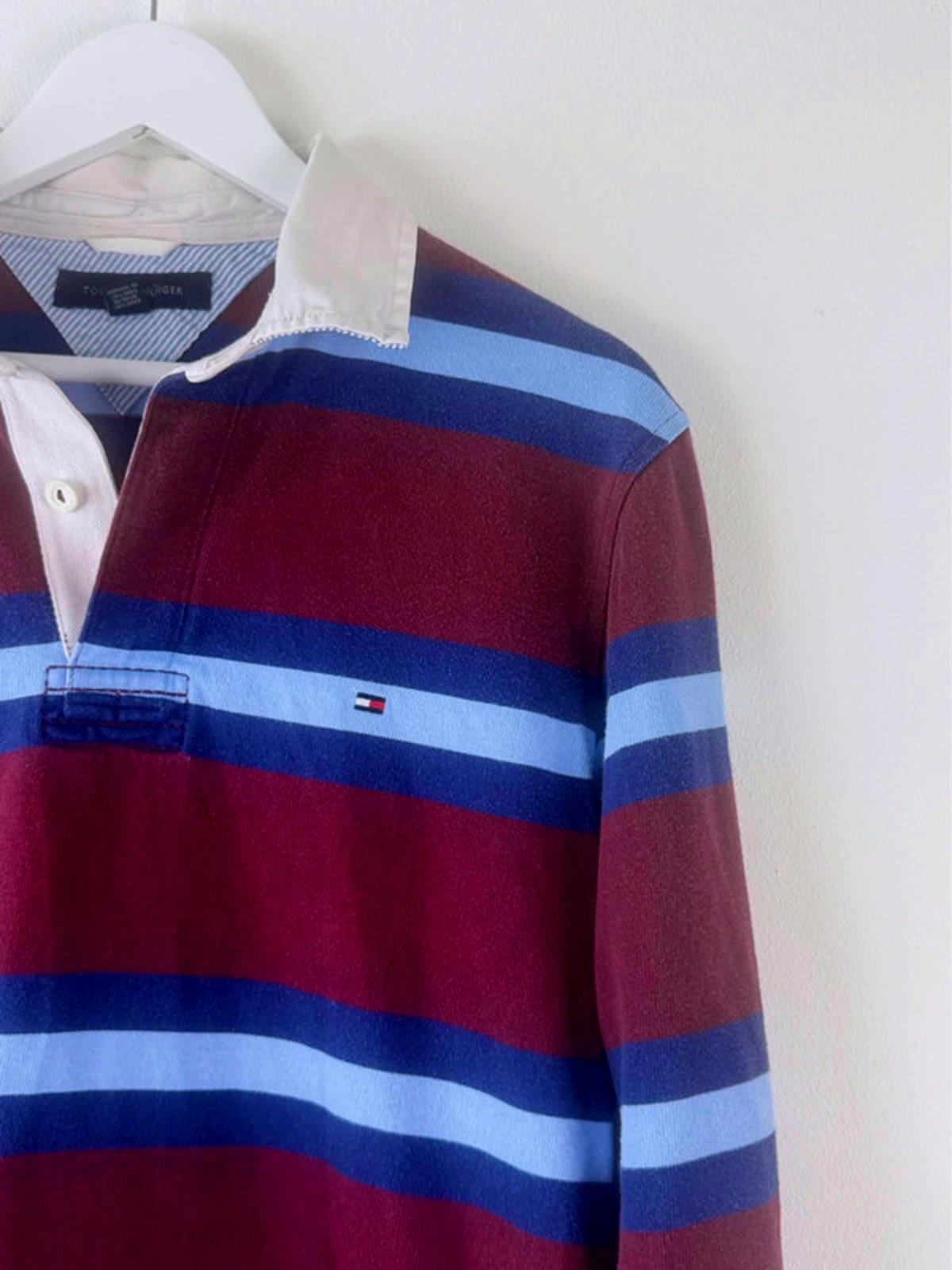 Men’s Tommy Hilfiger Long Sleeved Rugby Polo Shirt - Small -1422