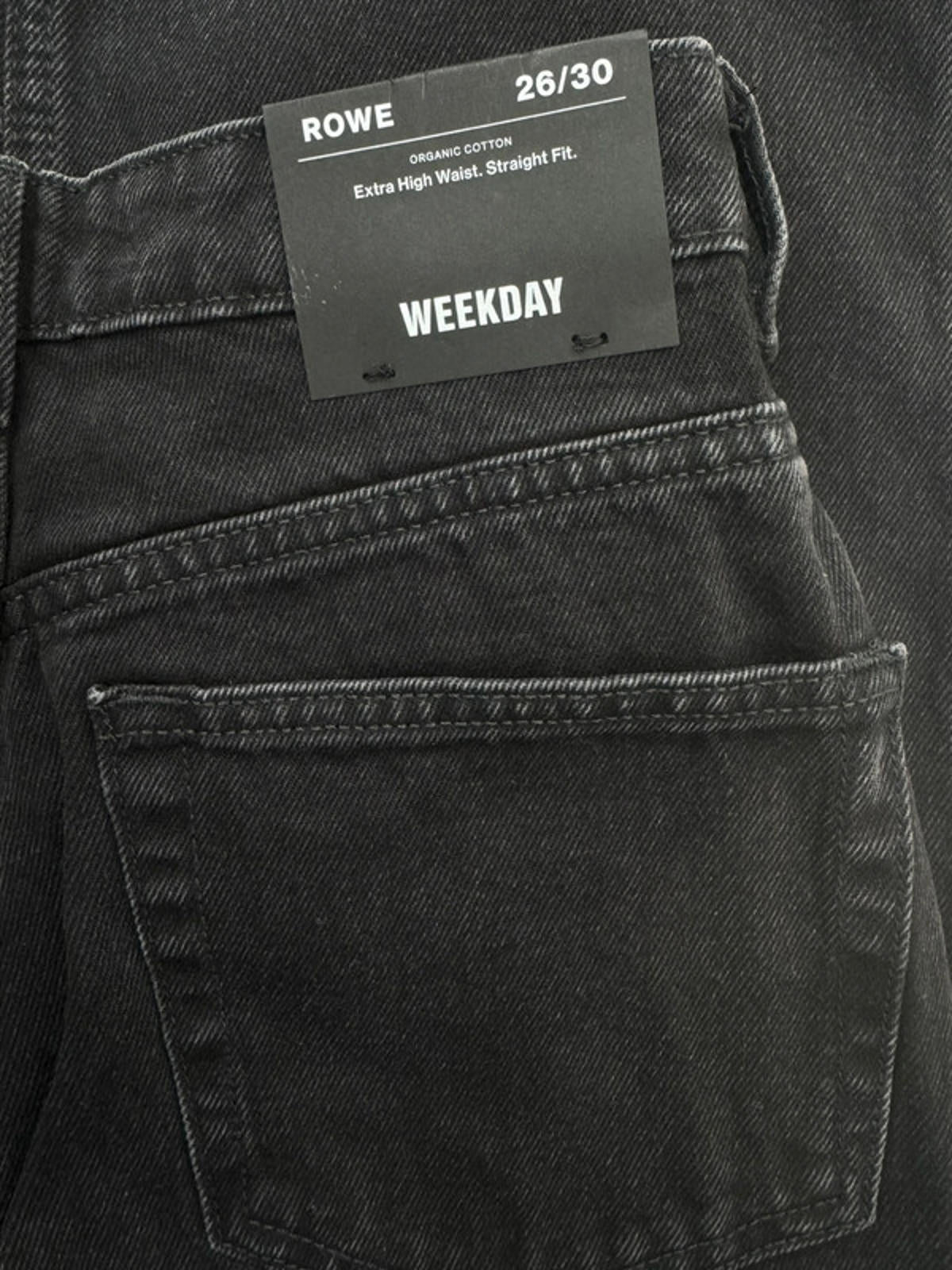 Women’s Weekday Rowe Extra High Waist Straight Fit Jeans - W26 / L30 -1407
