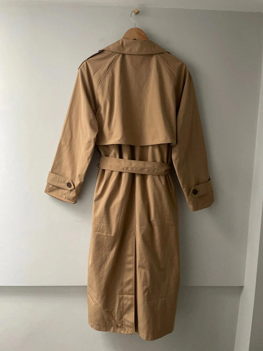 Women’s Abercrombie & Fitch Classic Trench Coat In Camel - Large - 2439