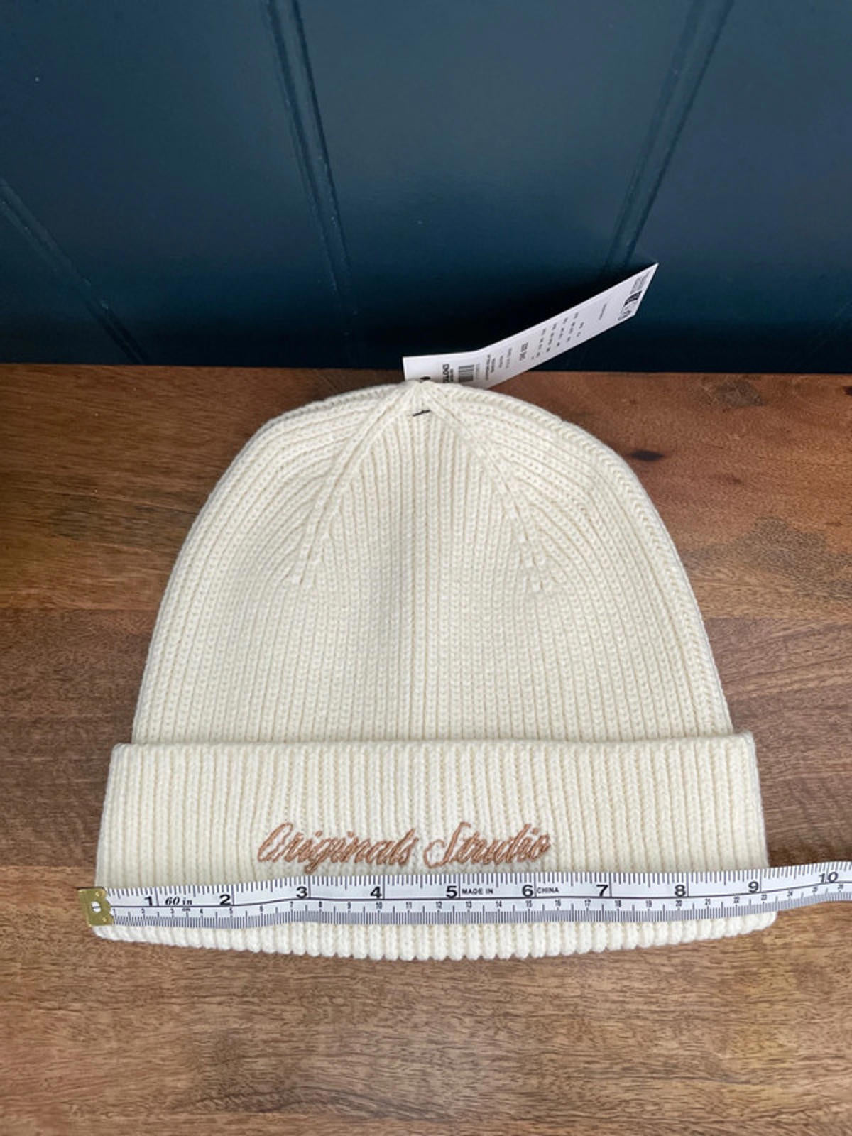 Mens Jack & Jones Original Studio Beanie Hat In Cream - One Size - 2228
