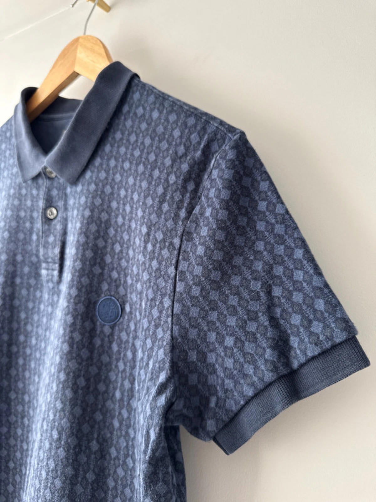 Men’s Pretty Green slim fit polo top with print - Medium - 1692