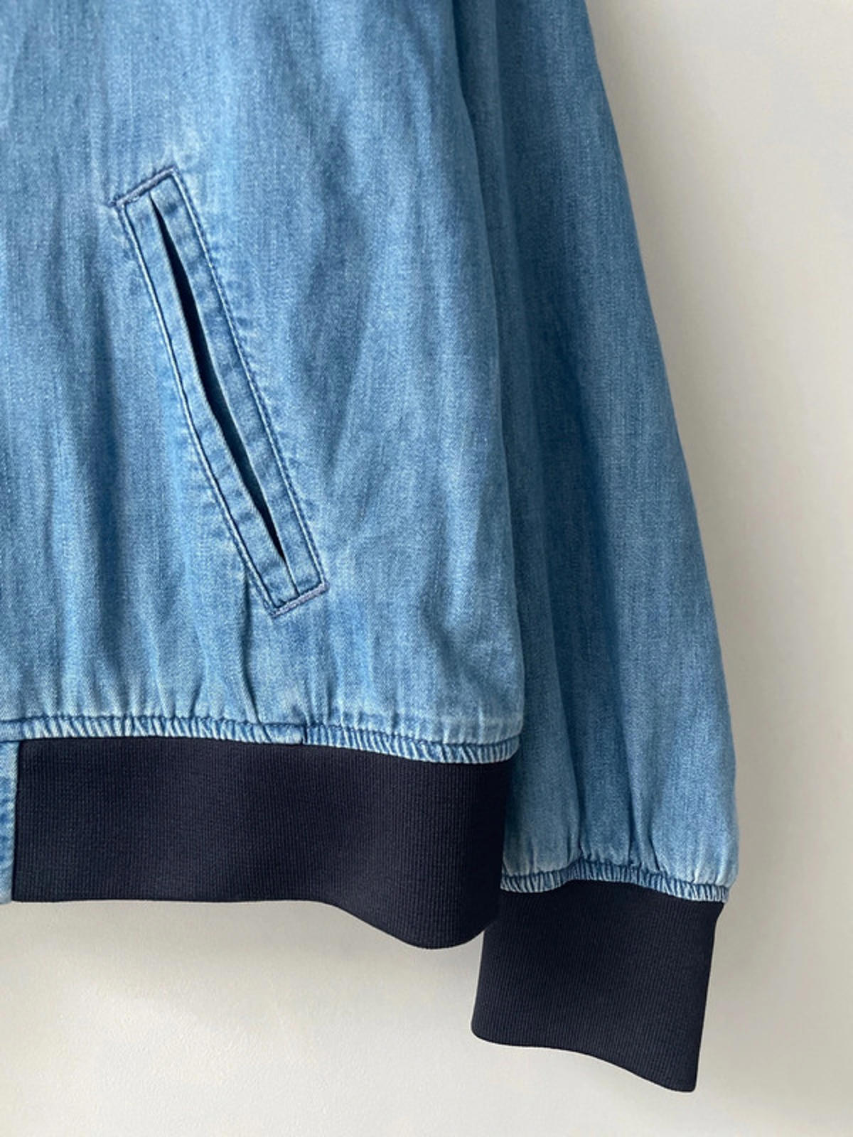 Men’s Levi’s Vintage Sky Blue Denim Bomber Jacket - Medium - 2035