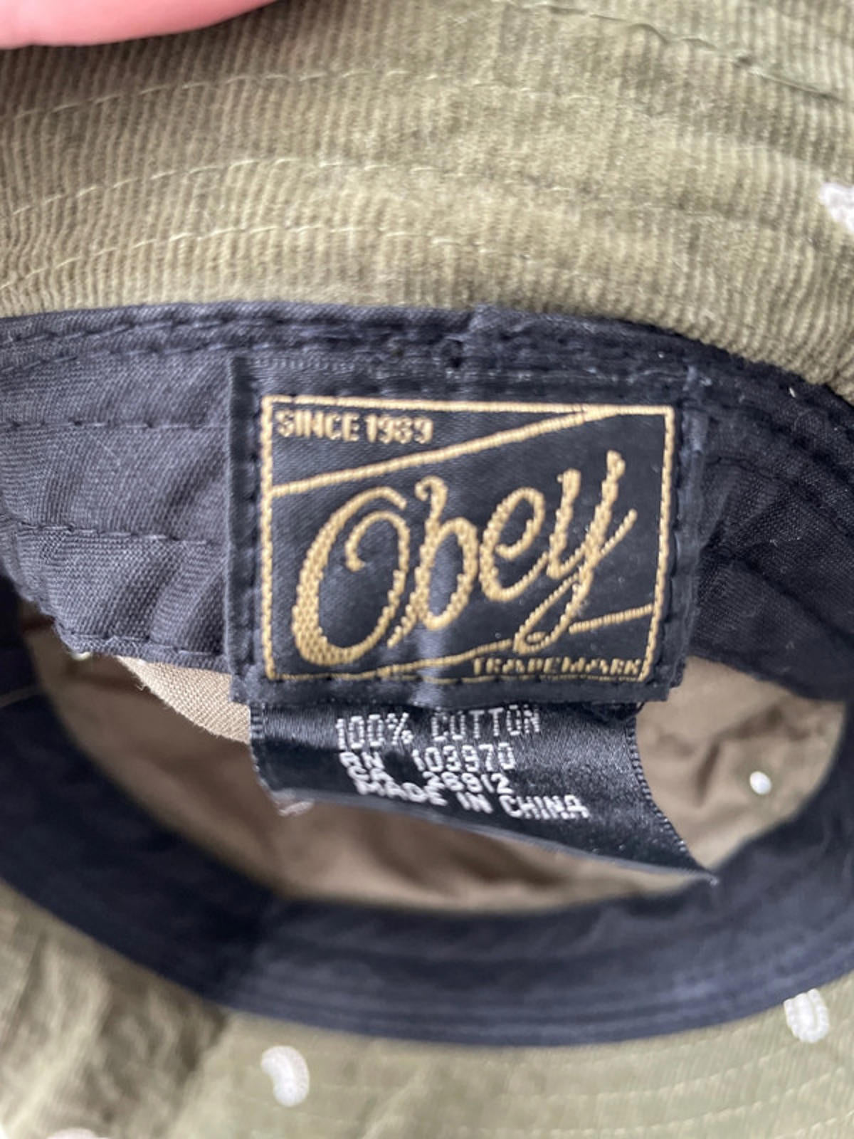 Unisex Obey Printed Bucket Hat - 1499