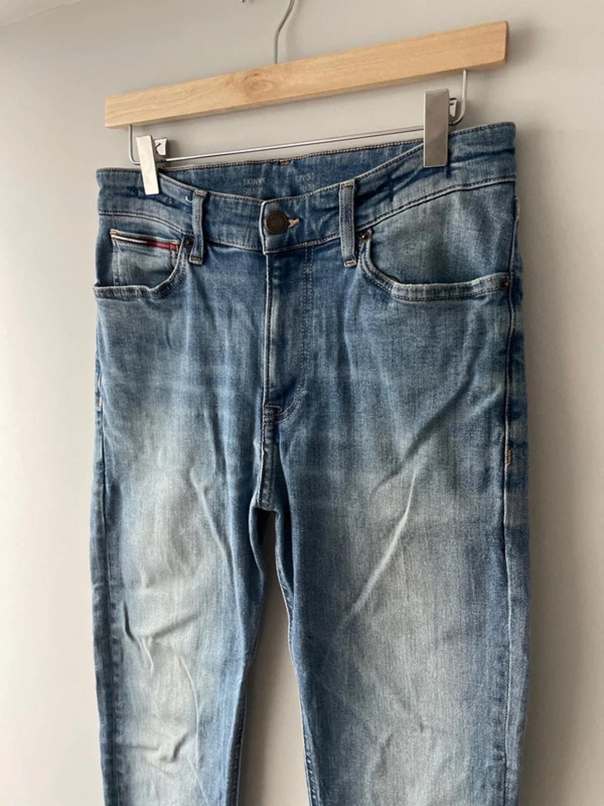 Mens Tommy Hilfiger Skinny Simon Fit Jeans With Wash Effect - W30 / L30