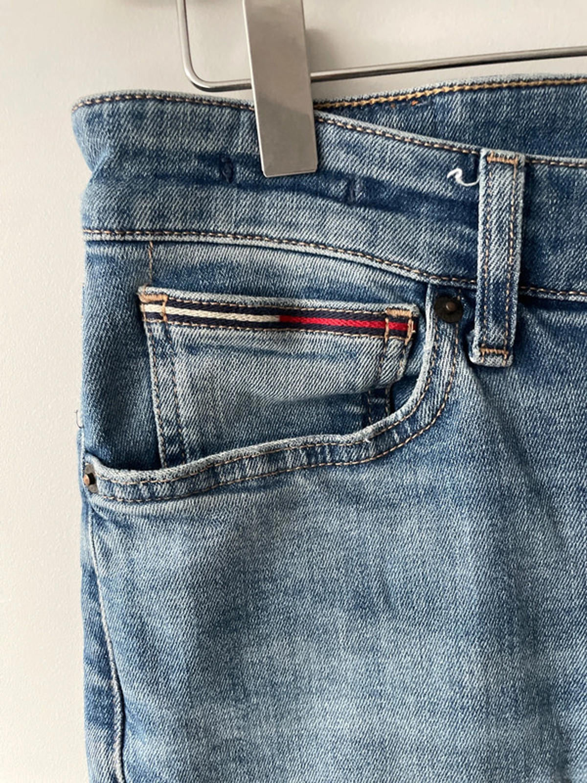Mens Tommy Hilfiger Skinny Simon Fit Jeans With Wash Effect - W30 / L30