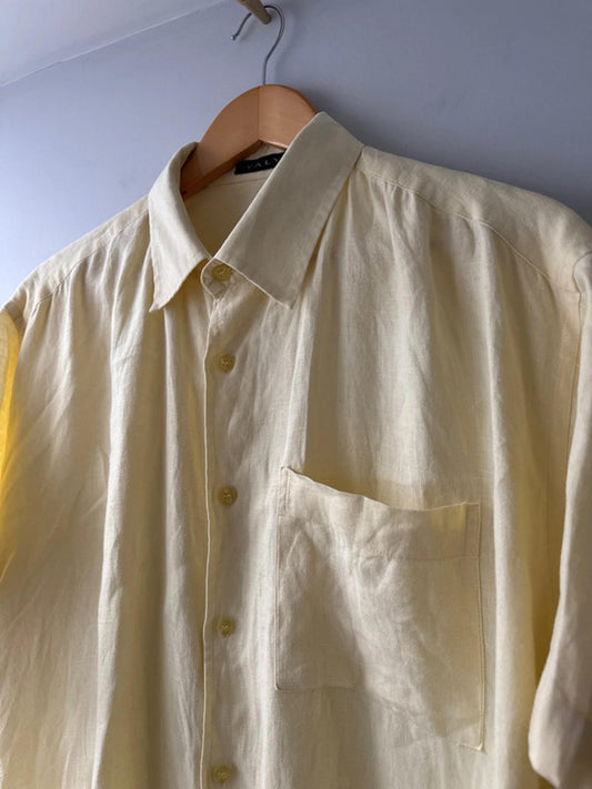 Men’s Yaly premium linen short sleeve shirt - XXXLarge - 0950