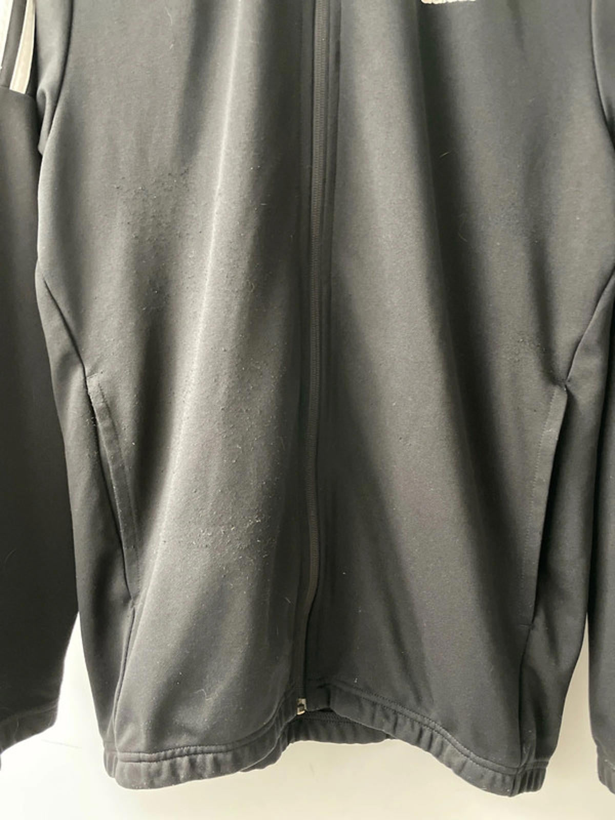 Men’s Adidas Full Zip Track Jacket Top In Black - Large - 2318