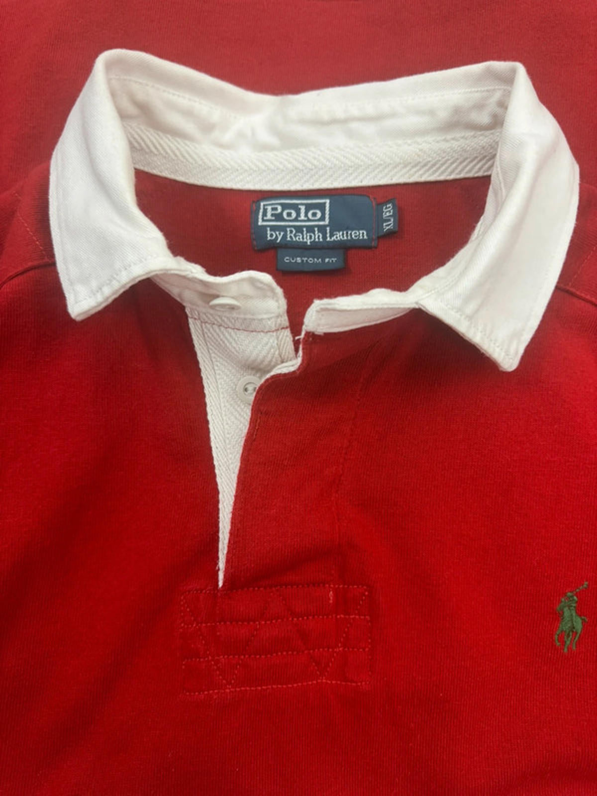 Men’s Ralph Lauren Custom Fit Rugby Shirt Top - XLarge -1425