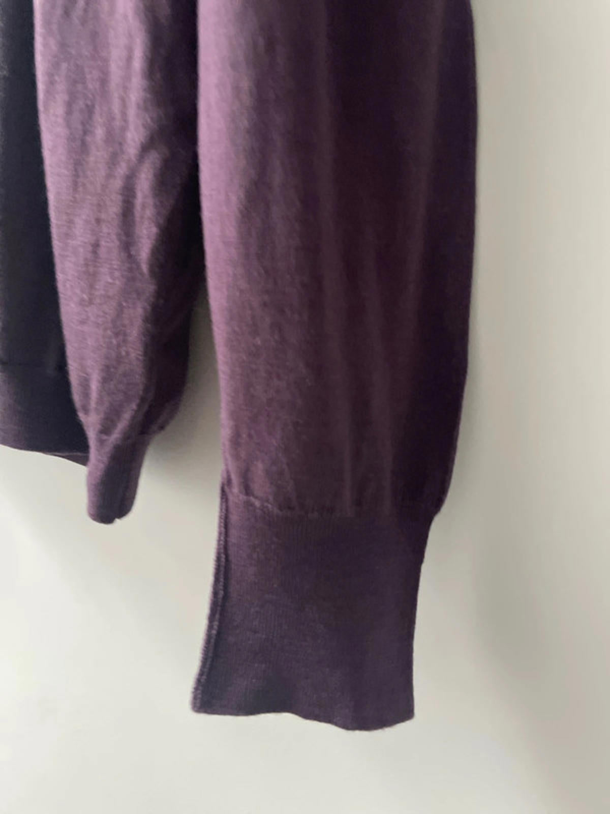 Men’s John Smedley 100% Merino Wool Crew Neck Jumper In Purple - XLarge - 2051