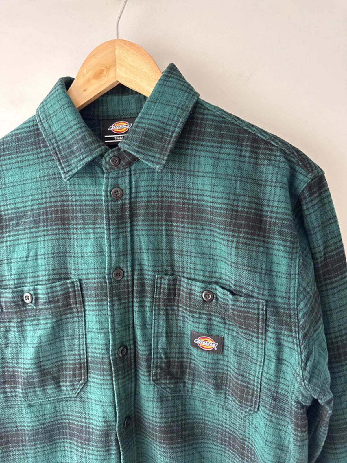 Men’s Dickies Heavyweight Brushed Cotton Check Shirt - Small - 1973