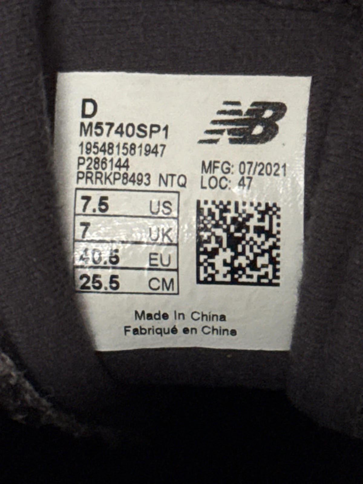 Men’s New Balance X Size M5740 Chunky Sole Trainers - Uk7 - 1300