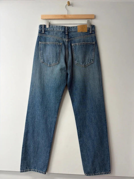 Women’s Pull & Bear high waist straight fit jeans in navy - uk8 - 3458