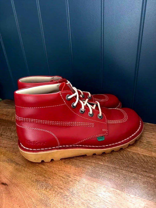 Men’s Kickers Premium Leather Hi Core Ankle Boots - Uk8 - 3294