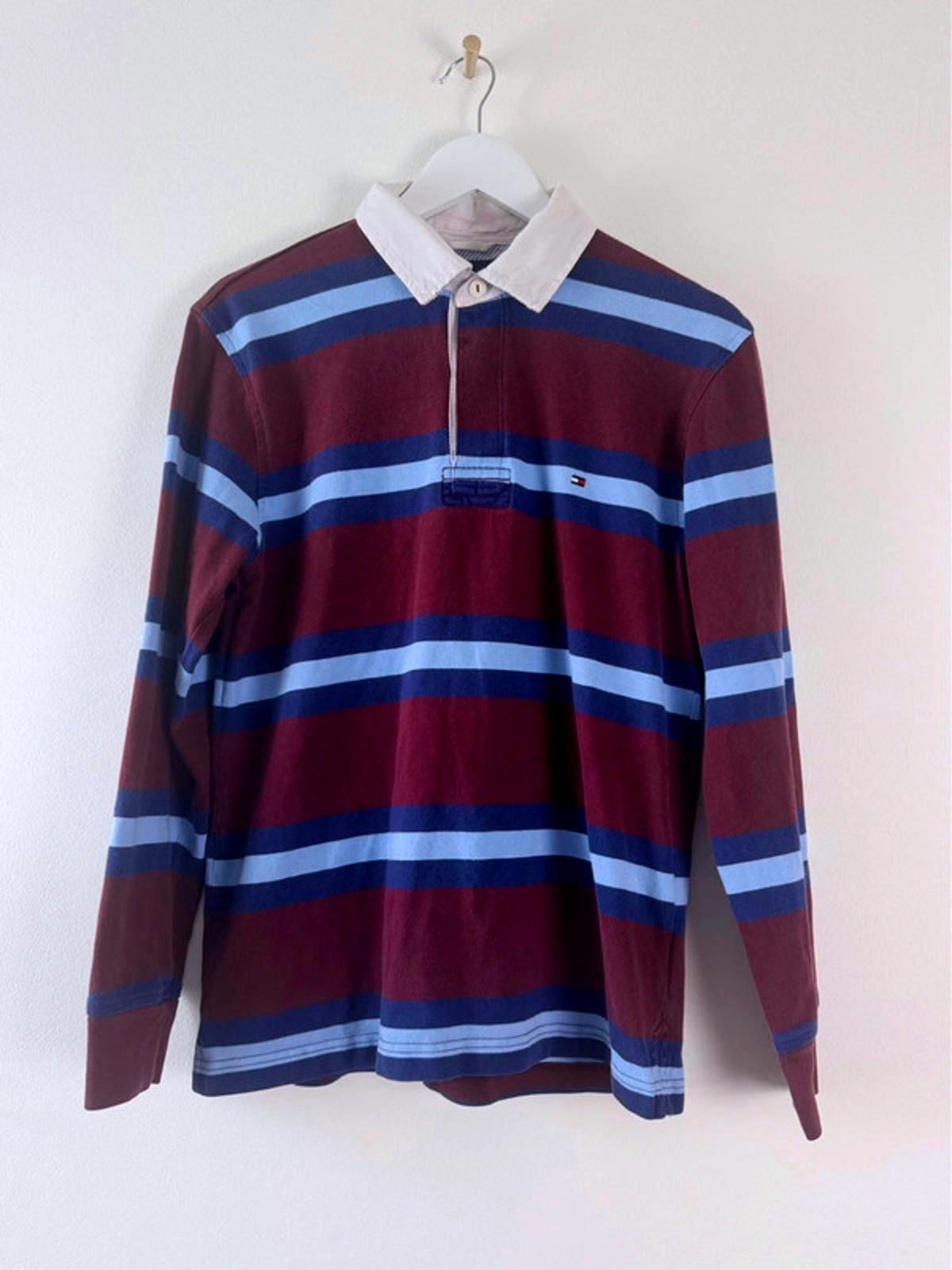 Men’s Tommy Hilfiger Long Sleeved Rugby Polo Shirt - Small -1422