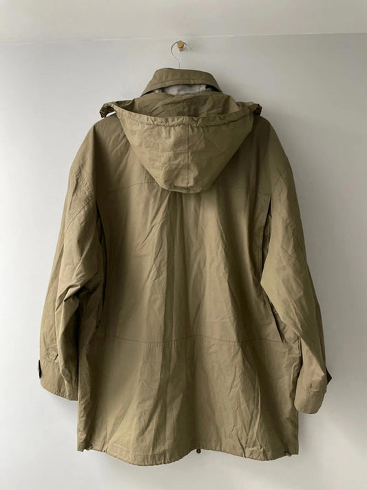 Men’s Baracuta Premium Hooded Trench Coat In Khaki - Medium - 2369