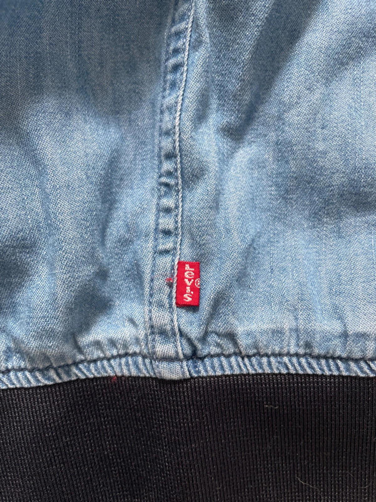 Men’s Levi’s Vintage Sky Blue Denim Bomber Jacket - Medium - 2035