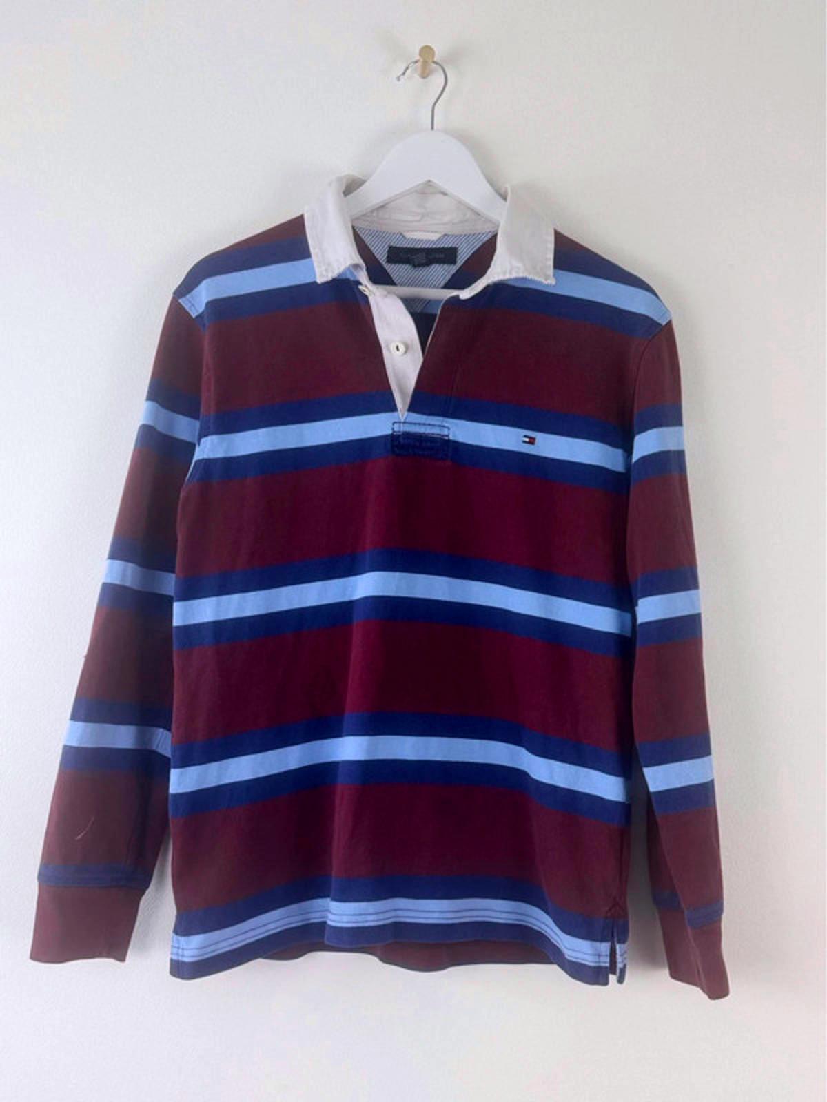 Men’s Tommy Hilfiger Long Sleeved Rugby Polo Shirt - Small -1422