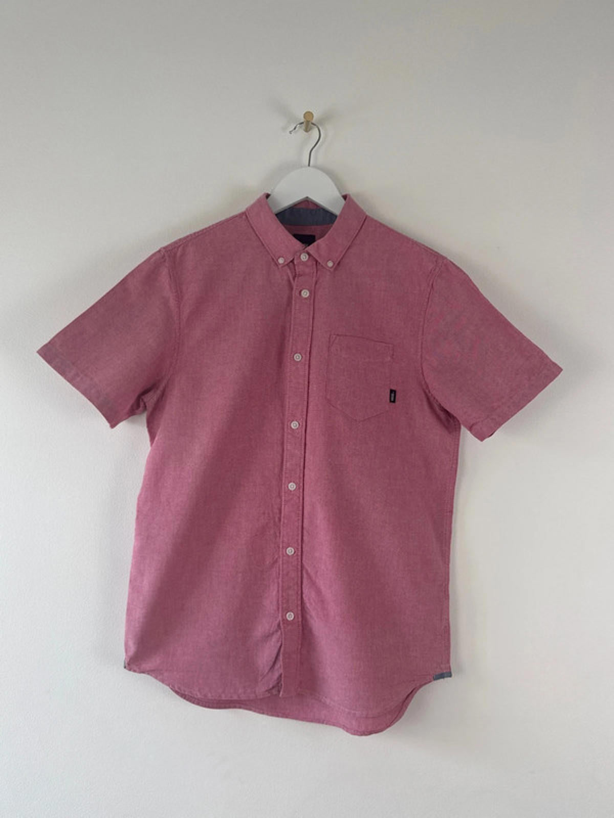 Men’s Vans Classic Fit Short Sleeve Chambray Shirt - Small -1367