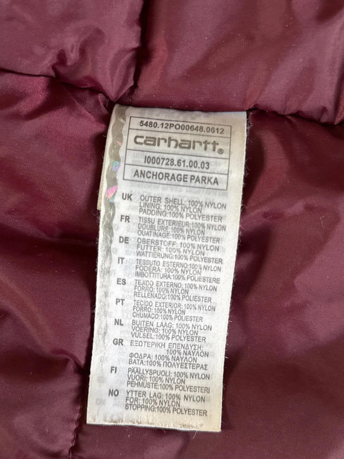 Women’s Carhartt Anchorage parka jacket coat - XSmall