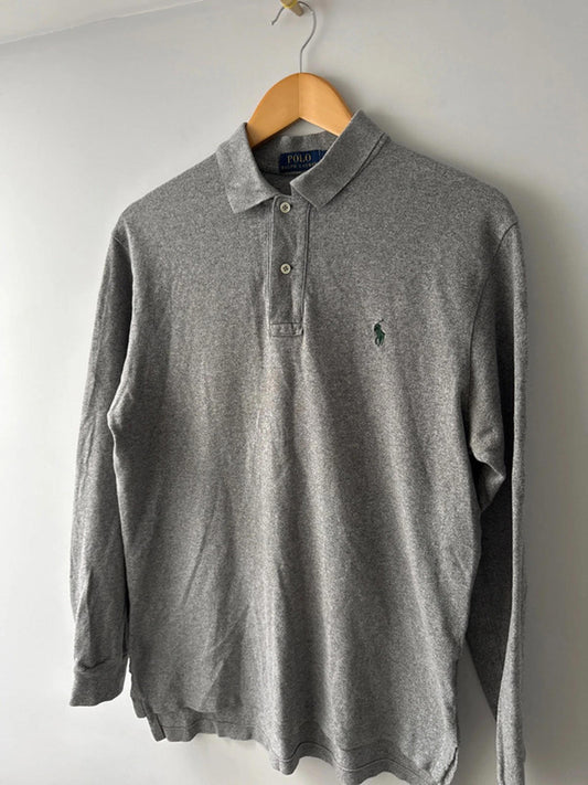 Mens Ralph Lauren premium long sleeve polo top -Medium