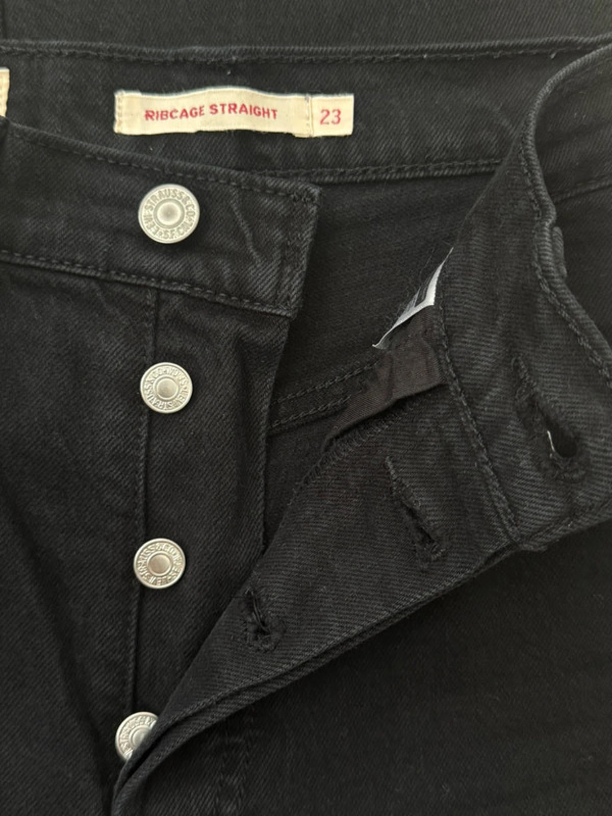 Women’s Levi’s Ribcage Straight High Waisted Jeans - W23 / L27 -1393