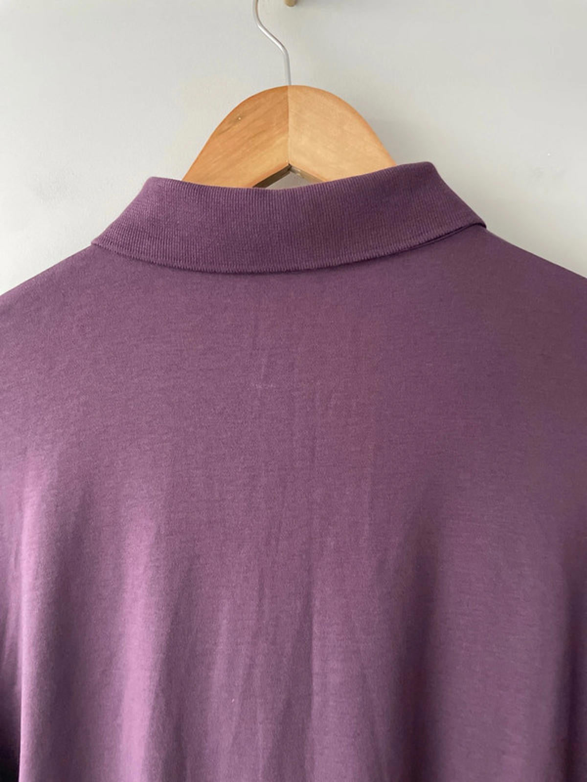 Men’s Hugo Boss Premium Pima Cotton Long Sleeve Polo Top in Purple - XLarge - 2404