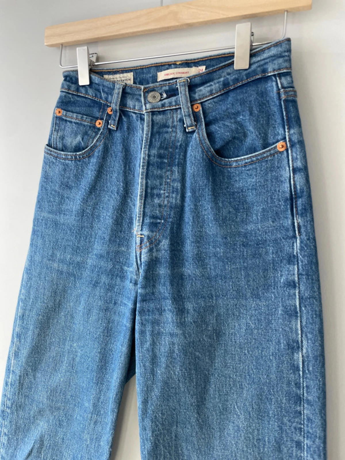 Women’s Levi’s Ribcage Straight High Waisted Fit Jeans - W24/L27 -1856