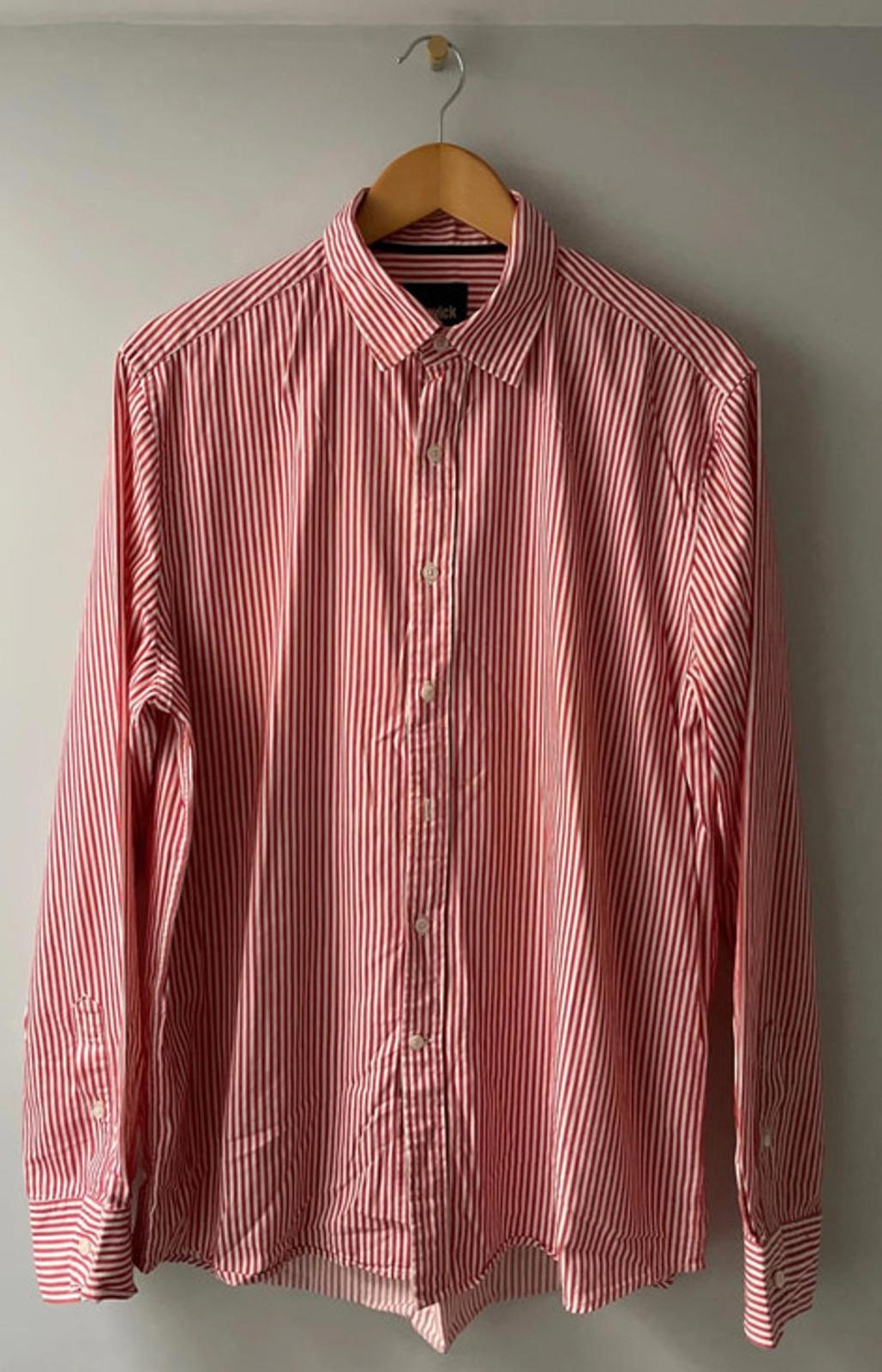 Men’s Howick Premium Long Sleeve Stripped Shirt - Large - 0045