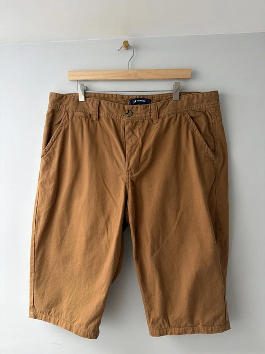 Men’s Kangol Vintage Classic Chino Shorts in Brown - W40 - 3253