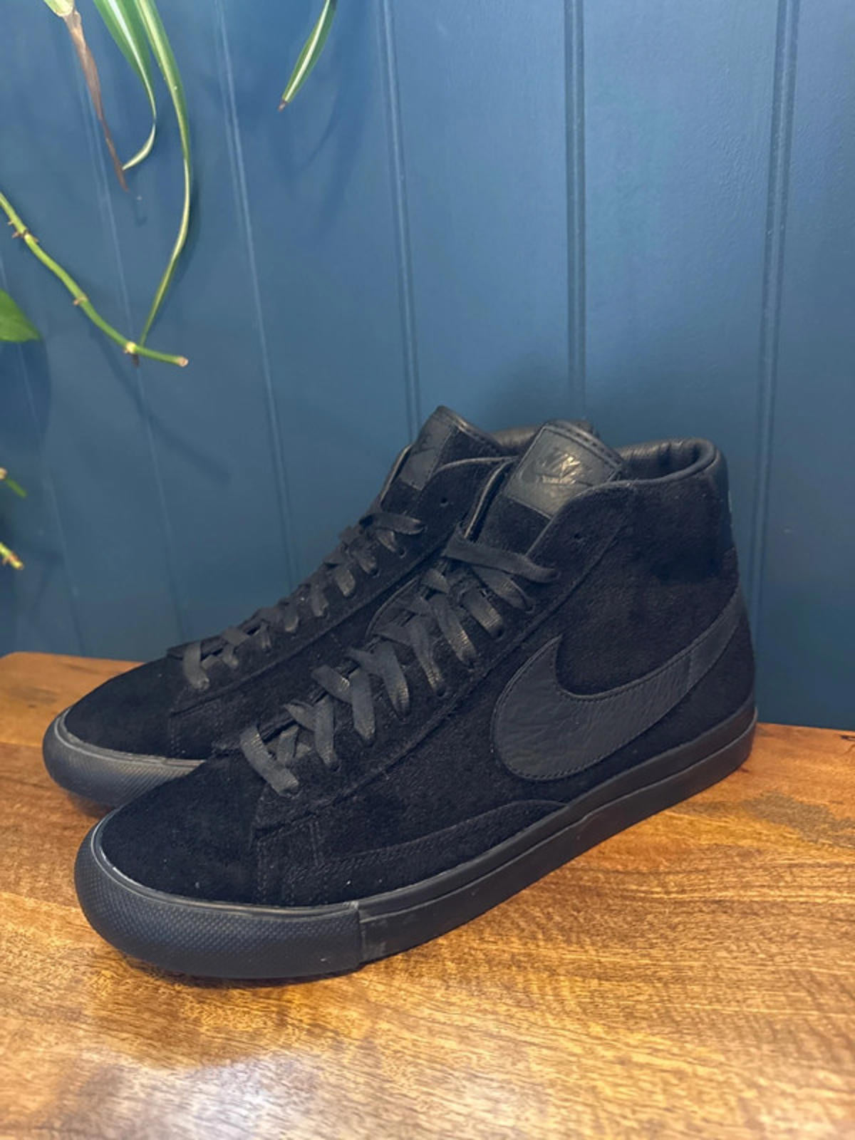 Men’s Nike X Comme Des Garçon Blazer limited edition suede Trainers - Uk10